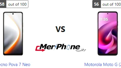 مقارنة المشاركة السريعة في Tecno Pova 7 Neo و Motorola Moto G (2026)