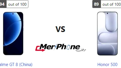 صورة توضح الإضاءة المنخفضة في Realme GT 8 (China) و Honor 500