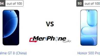 صورة توضح زجاج الحماية في Realme GT 8 (China) و Honor 500 Pro