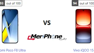 مقارنة شكل السماعات الخارجية في Xiaomi Poco F8 Ultra و Vivo iQOO 15