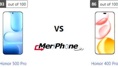 صورة توضح بصمات الأصابع على ظهر Honor 500 Pro و Honor 400 Pro