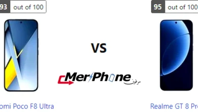 صورة توضح مدخل الشاحن والسماعات في Xiaomi Poco F8 Ultra و Realme GT 8 Pro