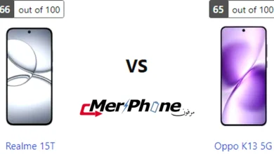 صورة توضح زجاج الحماية في Realme 15T و Oppo K13 5G