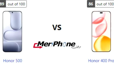 مقارنة صندوق الهاتف لـ Honor 500 و Honor 400 Pro