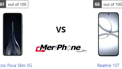 صورة توضح الثيمات المتاحة لـ Tecno Pova Slim 5G و Realme 15T