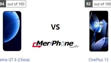 مقارنة دقة التفاصيل في الشاشة بين Realme GT 8 (China) و OnePlus 13