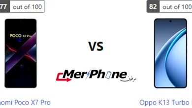 مقارنة وضعية الإمساك باليد لـ Xiaomi Poco X7 Pro و Oppo K13 Turbo Pro