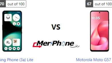 صورة توضح الاختصارات في Nothing Phone (3a) Lite و Motorola Moto G57 Power