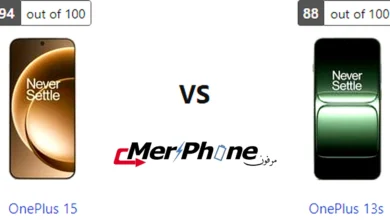 مقارنة صندوق الهاتف لـ OnePlus 15 و OnePlus 13s