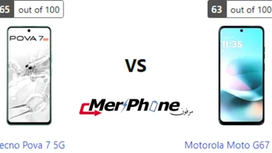 مقارنة الملحقات المرفقة مع Tecno Pova 7 5G و Motorola Moto G67 Power