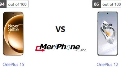 مقارنة شكل الإطار المعدني بين OnePlus 15 و OnePlus 12