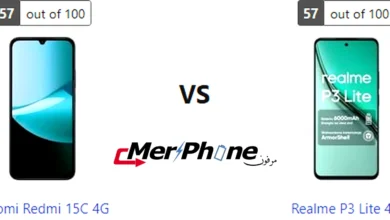 صورة توضح استهلاك البطارية في Xiaomi Redmi 15C 4G و Realme P3 Lite 4G