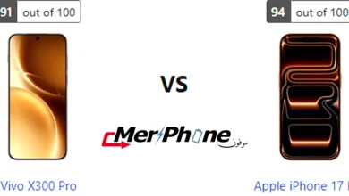 مقارنة لقطة الشاشة المطولة في Vivo X300 Pro و Apple iPhone 17 Pro