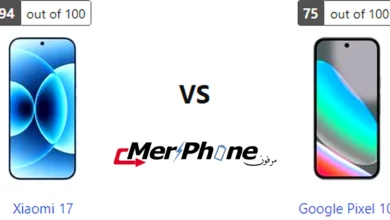 صورة توضح الفرق في الإضاءة الخلفية لـ Xiaomi 17 و Google Pixel 10