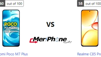 صورة توضح مقاومة الماء في Xiaomi Poco M7 Plus و Realme C85 Pro