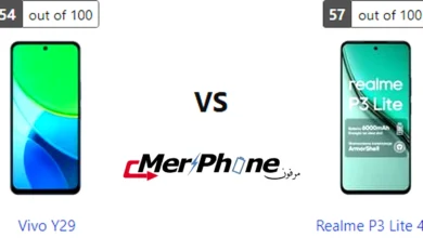 صورة توضح المساحة الخاصة في Vivo Y29 و Realme P3 Lite 4G
