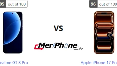 مقارنة دقة التفاصيل في الشاشة بين Realme GT 8 Pro و Apple iPhone 17 Pro Max