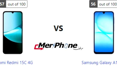 صورة توضح زجاج الحماية في Xiaomi Redmi 15C 4G و Samsung Galaxy A17 4G