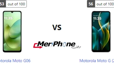 مقارنة دقة التفاصيل في الشاشة بين Motorola Moto G06 و Motorola Moto G (2025)