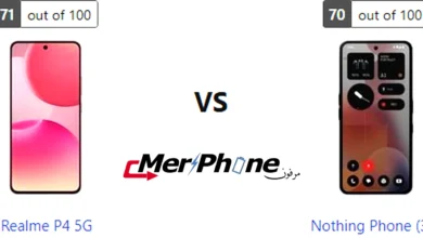 مقارنة إعدادات الكاميرا الاحترافية في Realme P4 5G و Nothing Phone (3a)