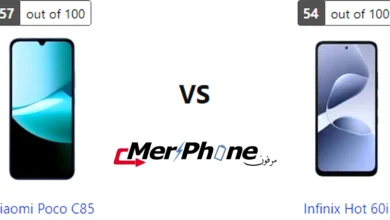 صورة توضح استهلاك البطارية في Xiaomi Poco C85 و Infinix Hot 60i