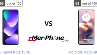 صورة توضح التنقل بالإيماءات في Xiaomi Redmi Note 15 5G و Motorola Moto G86 5G