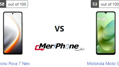مقارنة المشاركة السريعة في Tecno Pova 7 Neo و Motorola Moto G06
