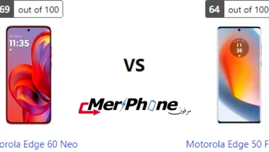 مقارنة خيارات تعديل الصور في Motorola Edge 60 Neo و Motorola Edge 50 Fusion