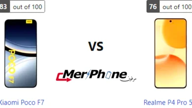 مقارنة نوع منفذ الشحن في Xiaomi Poco F7 و Realme P4 Pro 5G