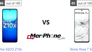صورة للمواصفات مطبوعة لـ Vivo iQOO Z10x و Tecno Pova 7 5G