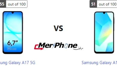 مقارنة نوع منفذ الشحن في Samsung Galaxy A17 5G و Samsung Galaxy A16 5G