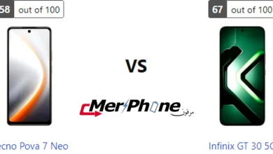مقارنة المشاركة السريعة في Tecno Pova 7 Neo و Infinix GT 30 5G