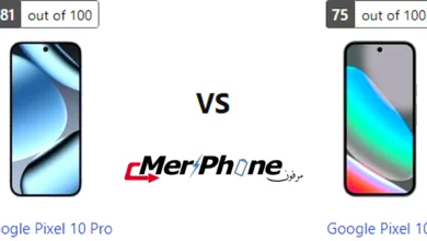 شكل النوتش والثقب في Google Pixel 10 Pro و Google Pixel 10