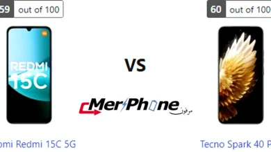 مقارنة الكاميرات الخلفية في Xiaomi Redmi 15C 5G و Tecno Spark 40 Pro