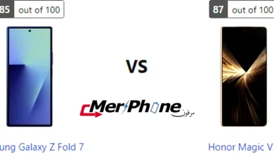 مقارنة جودة الصوت في الفيديو لـ Samsung Galaxy Z Fold 7 و Honor Magic V5