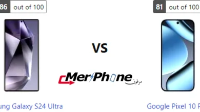 مقارنة الحجم والأبعاد بين Samsung Galaxy S24 Ultra و Google Pixel 10 Pro