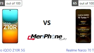 صورة توضح الإضاءة المنخفضة في Vivo iQOO Z10R 5G و Realme Narzo 70 Turbo