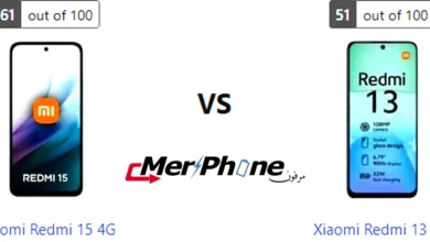 صورة توضح واجهة تطبيق الكاميرا لـ Xiaomi Redmi 15 4G و Xiaomi Redmi 13 4G