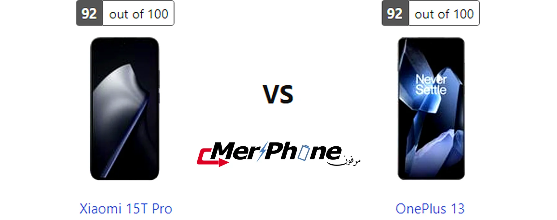 مقارنة لوحة الإشعارات في Xiaomi 15T Pro و OnePlus 13