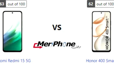 مقارنة انحناء الظهر في Xiaomi Redmi 15 5G و Honor 400 Smart