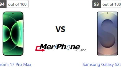 مقارنة دقة التفاصيل في الشاشة بين Xiaomi 17 Pro Max و Samsung Galaxy S25 Ultra