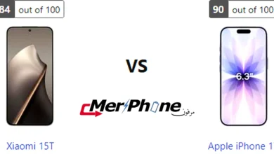 مقارنة لقطة الشاشة المطولة في Xiaomi 15T و Apple iPhone 17