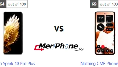 صورة تستعرض ألوان Tecno Spark 40 Pro Plus و Nothing CMF Phone 2 Pro