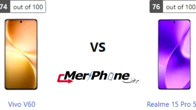 صورة توضح مدخل الشاحن والسماعات في Vivo V60 و Realme 15 Pro 5G