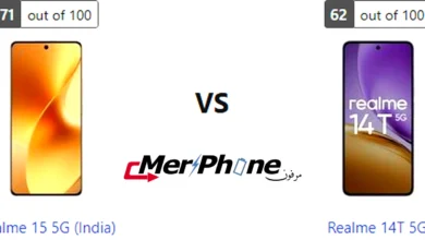 مقارنة وضوح الشاشة تحت الشمس لـ Realme 15 5G (India) و Realme 14T 5G