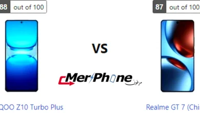 صورة توضح استهلاك البطارية في Vivo iQOO Z10 Turbo Plus و Realme GT 7 (China)