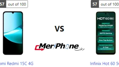 مقارنة تصوير الفيديو 4K بين Xiaomi Redmi 15C 4G و Infinix Hot 60 5G