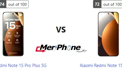 مقارنة شكل السماعات الخارجية في Xiaomi Redmi Note 15 Pro Plus 5G و Xiaomi Redmi Note 15 Pro 5G