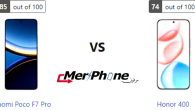 مقارنة التايم لابس في Xiaomi Poco F7 Pro و Honor 400