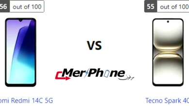 صورة توضح استهلاك البطارية في Xiaomi Redmi 14C 5G و Tecno Spark 40